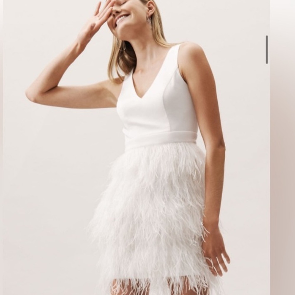 BHLDN white anthem dress NWOT size M